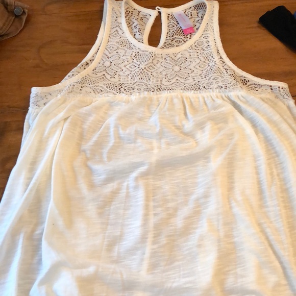 No boundaries white lace tank top - Picture 2 of 2